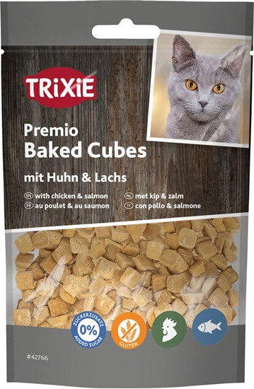 Picture of Trixie Premio Baked Cubes smakoyk dla kotów, kurczak i oso, 50g