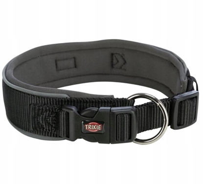 Picture of Trixie Premium obroa dla psa czarna/grafitowa SM: 3342 cm/35 mm tama parciana szeroka