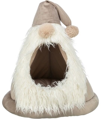 Attēls no Trixie Xmas Gnom, zamknite legowisko, dla psa i kota, beowy, 45 x 47 cm