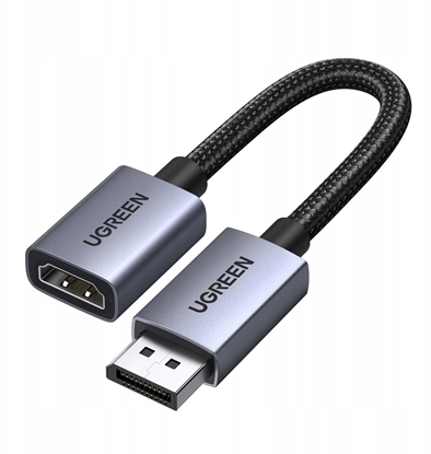 Attēls no Ugreen Kabel DisplayPort do HDMI 4K 20cm szary
