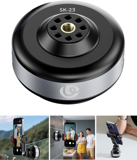 Изображение Ulanzi Elektroniczna Przyssawka Uchwyt Mocowanie na Gwint 1/4 Telefon / SK-23