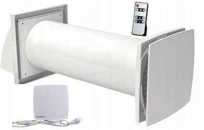 Picture of Urzdzenie wentylacyjne do pojedynczych pomieszcze Ventika SoloPlus z wymiennikiem ceramicznym wersja V.2 z czujnikiem wilgotno