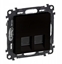 Picture of VALENA LIFE gniazdo 2 x RJ45 kat. 6a stp czarne 756349