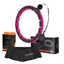 Picture of Vingrošanas rinķis ar atsvaru un skaitītāju SET HULA HOOP MAGNETIC BLACK/PINK HHM16 WITH WEIGHT + COUNTER HMS + WAIST SUPPORT BR163 BLACK