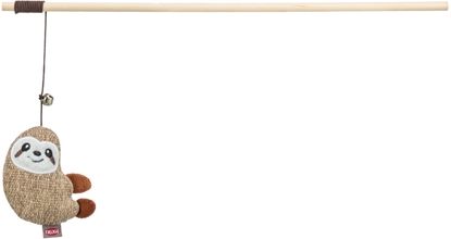 Picture of Wdka z leniwcem, zabawka, dla kota, plusz/drewno, 38 cm, z kocimitk