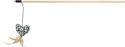 Attēls no Wdka z sercem, zabawka, dla kota, drewno/plusz, 50 cm, z kocimitk