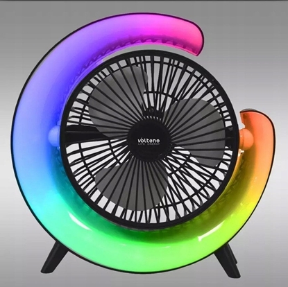 Attēls no Wentylator biurkowy USB 5W gamingowy 21,2x5,3x21,6cm VO2546