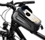 Изображение Wozinsky Torba sakwa rowerowa na ram pancerna z kieszonk na telefon 1.7 l - czarna