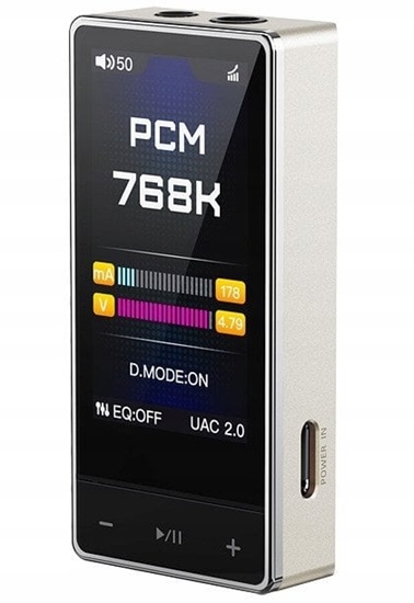 Picture of Wzmacniacz suchawkowy FiiO QX13 - titanium-gold - Przenony DAC/AMP Hi-Res