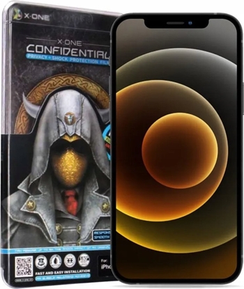 Изображение X-One Szko hartowane X-ONE Full Cover Extra Strong Privacy - do iPhone 15/16 Plus (full glue) czarny