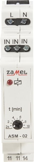 Picture of Zamel Automat schodowy 16A 230V AC 1Z 2sek-10min IP20 ASM-02 (EXT10000006)