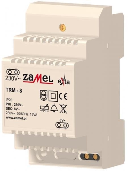 Picture of Zamel Transformator dzwonkowy 230/8V AC 15VA TRM-8