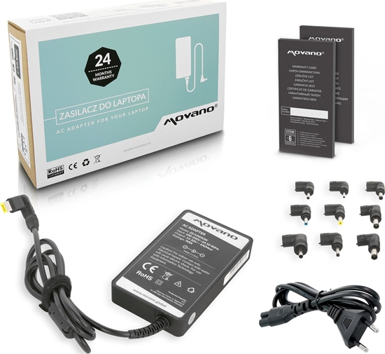 Picture of Zasilacz do laptopa Movano 90 W, 6 A, 20 V (ZZ/UNI90W)