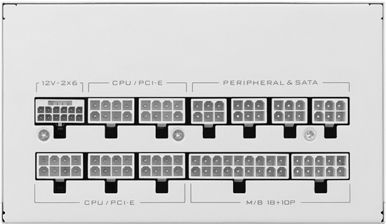 Picture of Zasilacz Lian Li SX Series 80 PLUS Platinum Zasilacz, w peni modularny, PCIe 5.1, ATX 3.1 - 850 Watt, biay