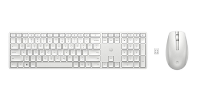 Изображение Zestaw klawiatura i mysz 650 bezprzewodowy biały 4R016AA#ABB 