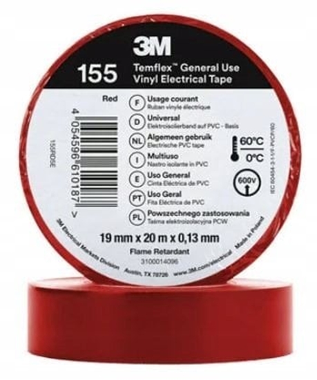 Picture of 3M Tama izolacyjna 19mm x 20m PVC Temflex 155 brzowy 7100184746