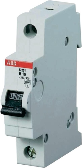 Picture of ABB Wycznik nadprdowy 1P B 16A 6kA AC S201-B16 (2CDS251001R1165)