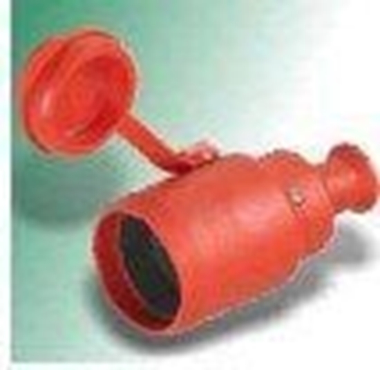 Picture of Abex Gniazdo gumowe Opal bez uziemienia IP44 pomaraczowy (GNH1)