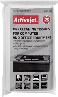 Attēls no Activejet Chusteczki suche do czyszczenia ekranów i powierzchni plastikowych 24 szt. (AOC-300)