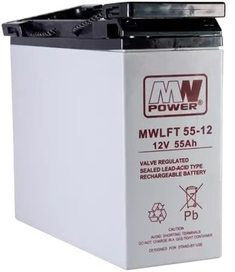 Picture of AKUMULATOR 12V/55AH-MWLFT Front Terminal MW POWER