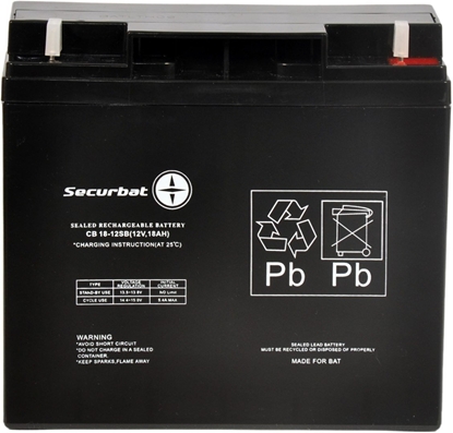 Attēls no Akumulator AGM SECURBAT 12V 18Ah