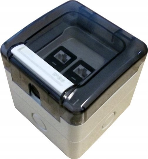 Picture of Alantec ALANTEC Gniazdo szczelne IP66 natynkowe 2xRJ45 (OS002IP)
