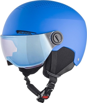 Attēls no Alpina Kask zimowy ALPINA ZUPO VISOR Q-LITE BLUE MATT 51-55