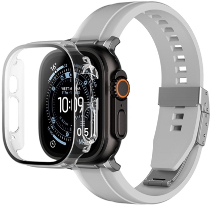 Изображение Amazingthing Szko ochronne Radix z etui na Apple Watch UItra 3 49 mm - przezroczyste
