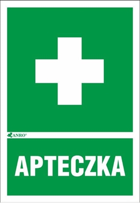 Picture of ANRO Tabliczka Apteczka 100 x 145mm (8IH1/F)