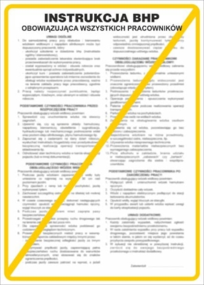 Picture of ANRO Tabliczka Instrukcja obowizujca wszystkich pracowników (IB01/P)