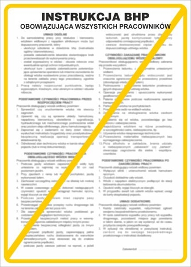 Picture of ANRO Tabliczka Instrukcja obowizujca wszystkich pracowników (IB01/P)