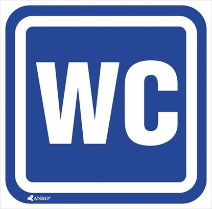 Picture of ANRO Tabliczka Oznaczenie WC 100 x 100mm (61/H/F)