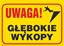 Picture of ANRO Tabliczka Uwaga! Gbokie wykopy 350 x 250mm (B4/L/P)