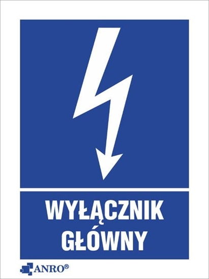Picture of ANRO Tabliczka Wycznik gówny 148 x 210mm (1EIA/Q4/F)