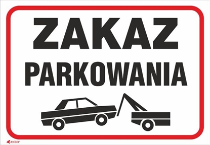 Picture of ANRO Tabliczka Zakaz parkowania (89/L/P)
