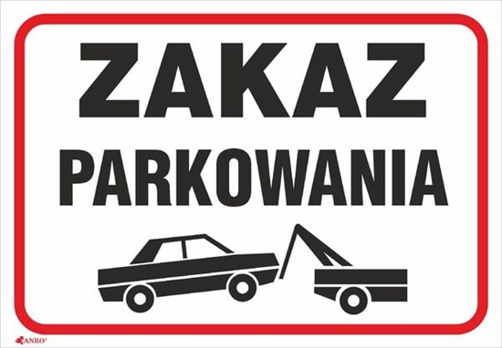 Picture of ANRO Tabliczka Zakaz parkowania (89/L/P)