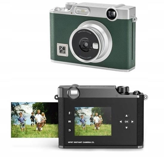 Picture of Aparat 5mp Natychmiastowy Wydruk 3pass Bluetooth Lcd 2,8" + Wkady / Hanin Z3 / Zielony