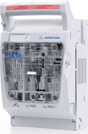 Picture of Apator Rozcznik izolacyjny bezpiecznikowy RBK 00 pro-SD-R zaciski ramkowe 4-95mm2 (63-823259-161)