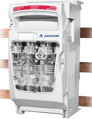 Picture of Apator Rozcznik izolacyjny bezpiecznikowy RBK 000 pro-SD-M zaciski rubowe M8 70mm2 (63-823234-041)