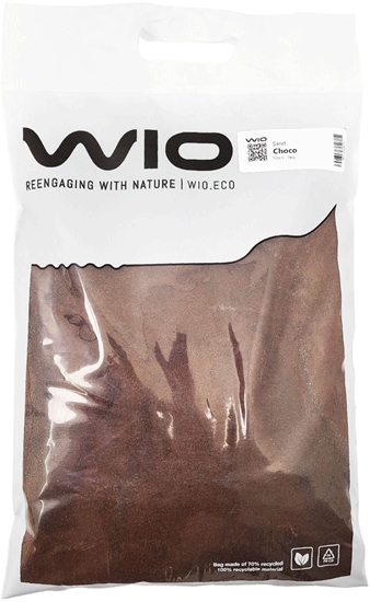 Изображение Aqua Nova WIO Choco Sand, piasek, dekoracyjny, ciemny brzowy, 5kg, worek