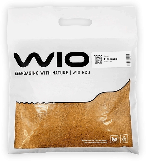 Picture of Aqua Nova WIO El Dorado Sand, piasek, dekoracyjny, jasnobrzowy, 2kg, worek