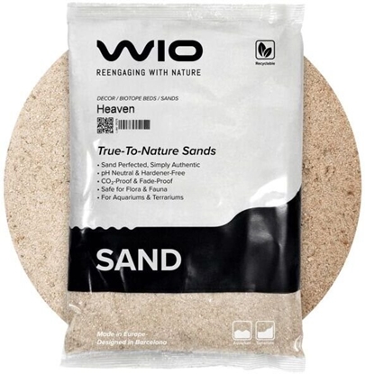 Изображение Aqua Nova WIO Heaven Sand, piasek, dekoracyjny, biay/kremowy, 2kg, worek