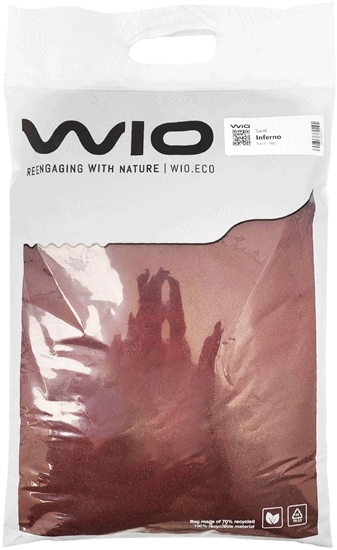Изображение Aqua Nova WIO Inferno Sand piasek dekoracyjny czerwony 5kg worek