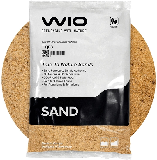 Изображение Aqua Nova WIO Tigris Sand, piasek, dekoracyjny, óty, 2kg, worek