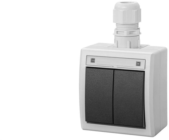 Изображение AQUANT 2K cznik natynkowy wiecznikowy IP65 szary 5002-65