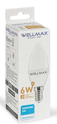 Attēls no arówka LED 6W E14 wieczka 540lm Ciepa 3000K SAMSUNG / GOL111C06