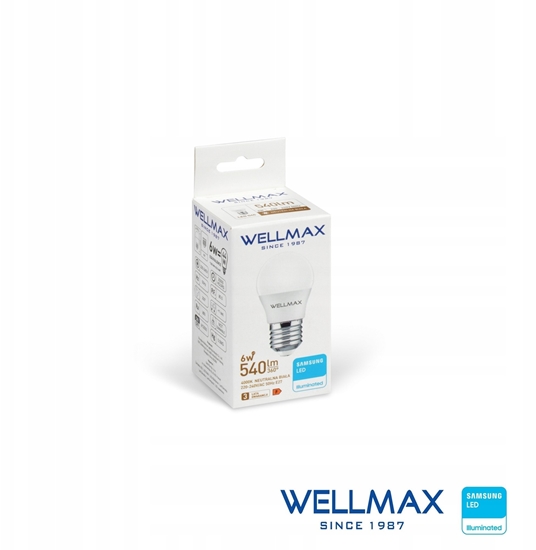 Picture of arówka LED 6W E27 Kulka 90lm/W 540 lm Neutralna 4000K SAMSUNG / GOL122N06