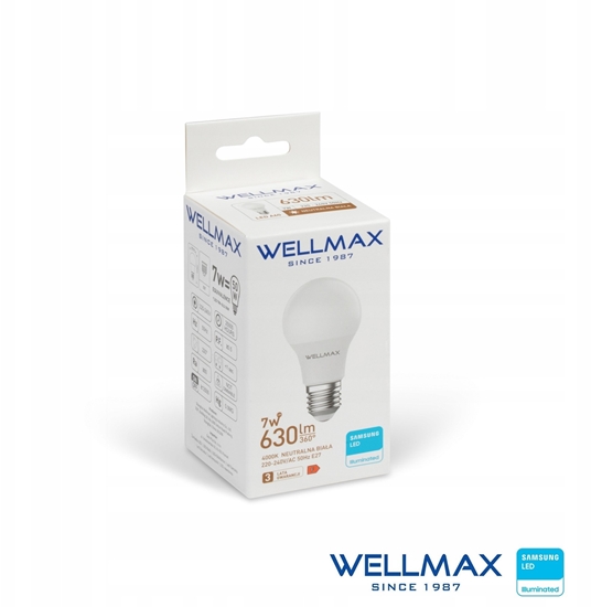 Picture of arówka LED 7W E27 90lm/W 630lm Neutralna 4000K SAMSUNG / GOL123N07