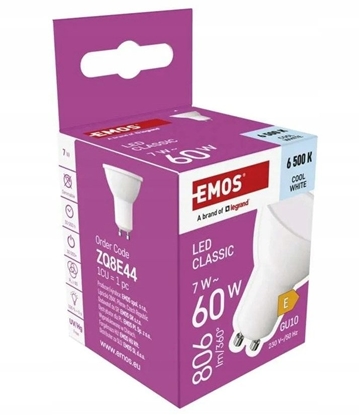 Attēls no arówka LED Classic GU10 7W (60W) 806lm 6500K zimna biel ZQ8E44