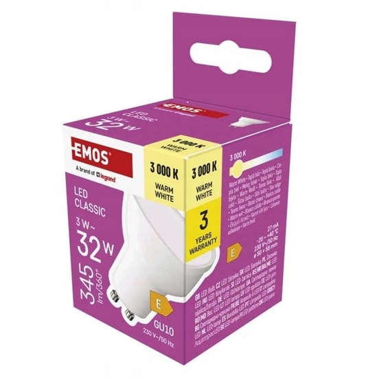Picture of arówka LED Classic MR16 GU10 3W (32W) 345lm 3000K ciepa biel ZQ8E12